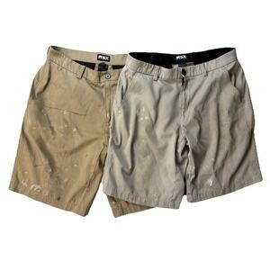 MSX by Michael Strahan Men's Casual Golf Shorts Distressed Worn 2 Pair Size‎ 32